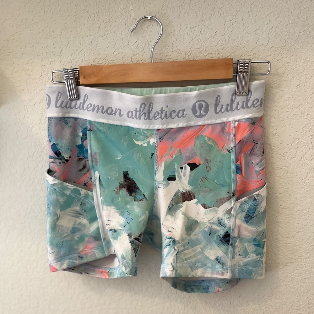 Lululemon What The Sport Short Blushed Illusion • Sz 6 🦄 fantastic condition!!